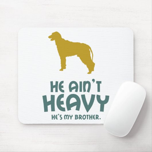 Irischer Wolfhound Mousepad (Mit Mouse)
