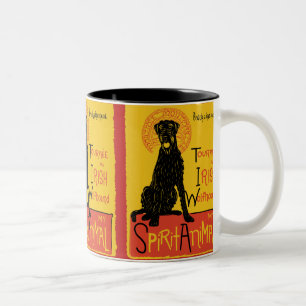 Irischer Wolfhound-niedliche Hundekaffee-Tasse Zweifarbige Tasse