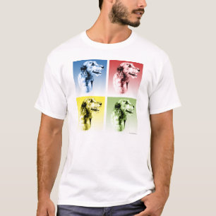Irischer Wolfhound-Pop T-Shirt