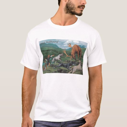 Irischer Wolfhound-Shirt T-Shirt (Vorderseite)