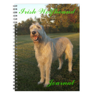 Irischer Wolfhound-Zeitschrift Notizblock