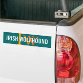 Irischer Wolfhound-Zucht-Monogramm Autoaufkleber (Auf Lkw)