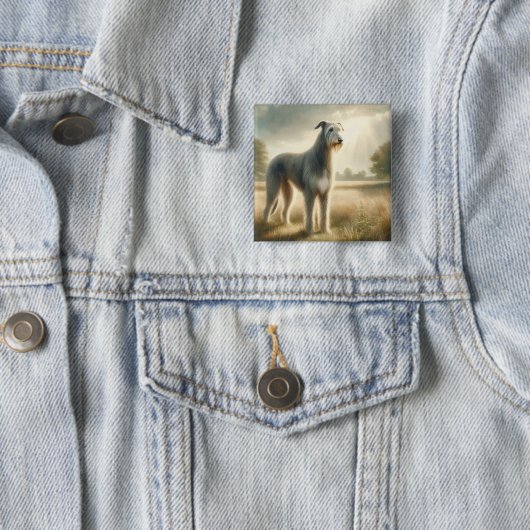 Irischer Wolfshund Button (Beispiel)