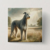 Irischer Wolfshund Button (Vorderseite)