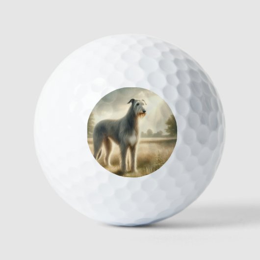 Irischer Wolfshund Golfball (Vorderseite)