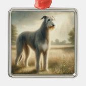 Irischer Wolfshund Ornament Aus Metall (Vorne)