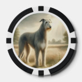 Irischer Wolfshund Pokerchips (Vorderseite)