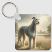 Irischer Wolfshund Schlüsselanhänger (Vorderseite)