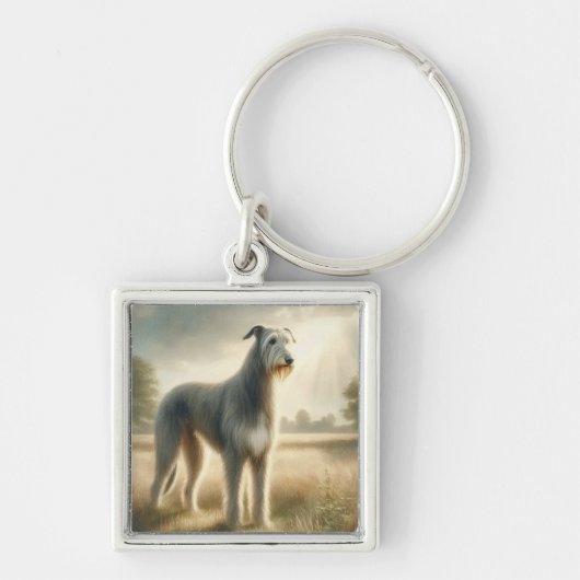 Irischer Wolfshund Schlüsselanhänger (Vorne)