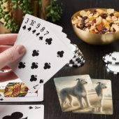 Irischer Wolfshund Spielkarten (In Situ)