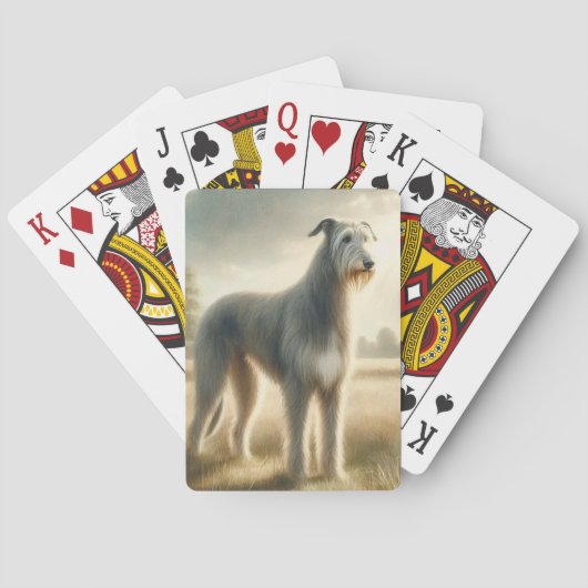 Irischer Wolfshund Spielkarten (Rückseite)