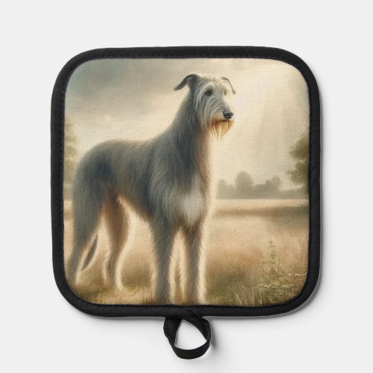 Irischer Wolfshund Topflappen (Vorderseite)
