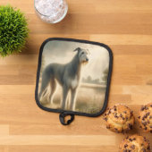 Irischer Wolfshund Topflappen (Oben Unten)