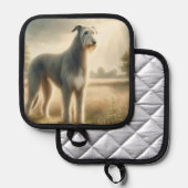 Irischer Wolfshund Topflappen (Vorderseite/Rückseite)