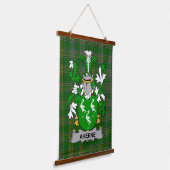Irisches Aherne oder Mulhern Wappen Familienwappen Wandteppich Mit Holzrahmen (Gewinkelt)