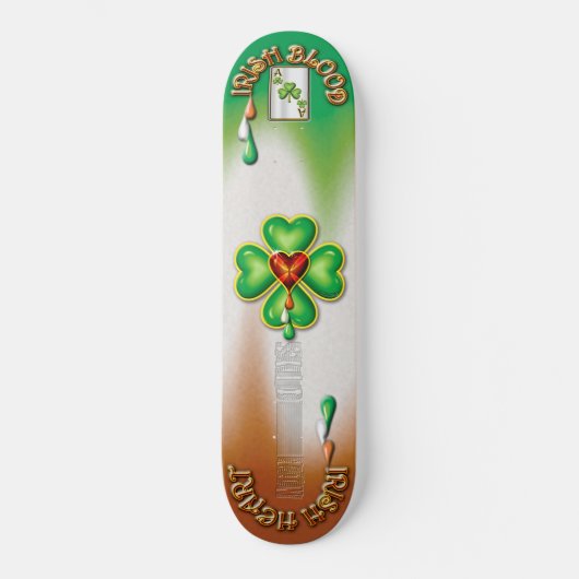 "IRISCHES AS " SKATEBOARD (Vorderseite)