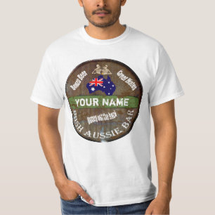 Irisches Aussie-Pub-Schild T-Shirt