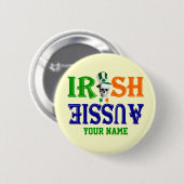 Irisches Australier St Patrick Button (Vorne & Hinten)