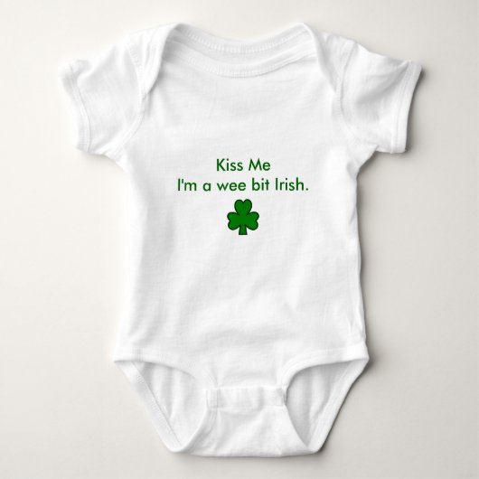 Irisches Baby Strampler (Vorderseite)