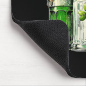 Irisches Bier Irland Flagge St. Patricks Day Shirt Mousepad (Ecke)