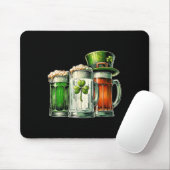 Irisches Bier Irland Flagge St. Patricks Day Shirt Mousepad (Mit Mouse)