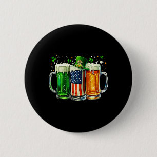 Irisches Bier Irland St Patricks Day Trinkparty Button