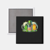 Irisches Bier Irland St Patricks Day Trinkparty Magnet (Vorderseite/Rückseite)