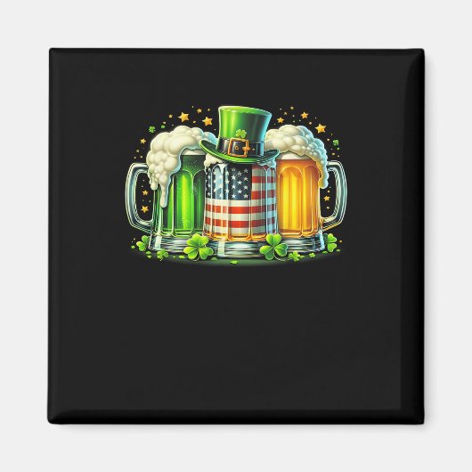 Irisches Bier Irland St Patricks Day Trinkparty Magnet (Vorne)