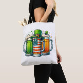 Irisches Bier Irland St. Patricks Day Trinkparty Tasche (Von Nahem)
