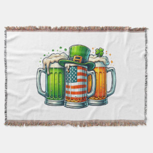 Irisches Bier Irland St. Patricks Tag Trinkparty Decke