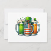 Irisches Bier Irland St. Patricks Tag Trinkparty Einladung (Vorderseite)