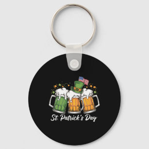Irisches Bier Irland St Patricks Tag Trinkparty  Schlüsselanhänger