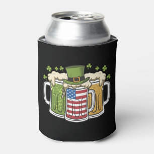 Irisches Bier Irland USA Amerikanische Flagge St. Dosenkühler
