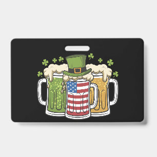Irisches Bier Irland USA Amerikanische Flagge St P Ausweis