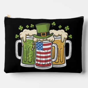 Irisches Bier Irland USA Amerikanische Flagge St. Zubehörtasche