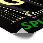 Irisches Bier teilt das G Shamrock St. Patricks Ta Poster (Ecke)