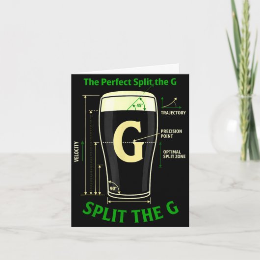 Irisches Bier teilt den G Shamrock St. Patricks Ta Karte (Vorderseite)