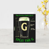 Irisches Bier teilt den G Shamrock St. Patricks Ta Karte (Gelbe Blume)