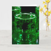 Irisches Bier zum St. Patrick's Day Karte (Gelbe Blume)