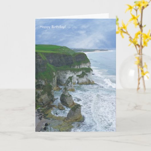 irisches Bild für geklappte Grußkarte Karte (Gelbe Blume)