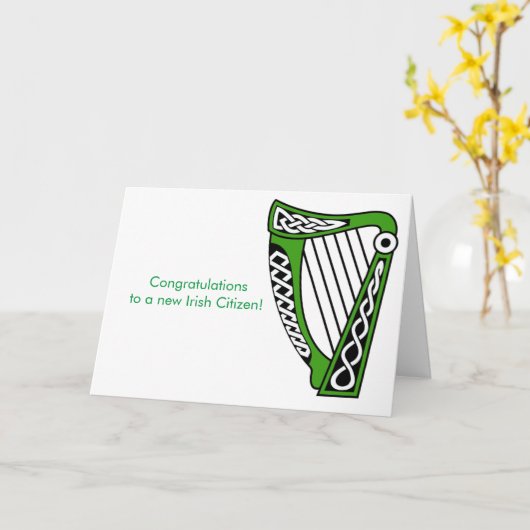 Irisches Bild für Grußkarte Karte (Gelbe Blume)