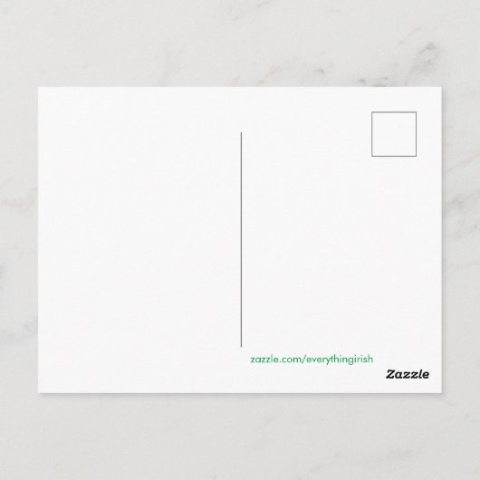 Irisches Bild für Postkarte (Rückseite)