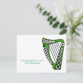 Irisches Bild für Postkarte (Stehend Vorderseite)