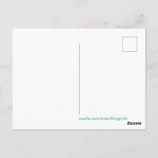 Irisches Bild für Postkarte (Rückseite)