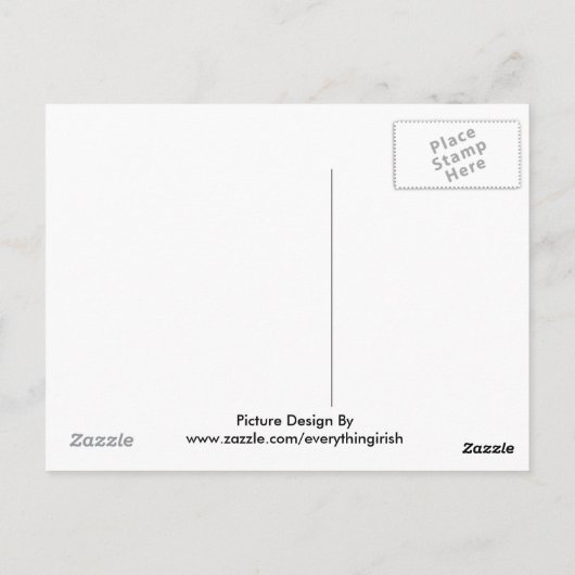 Irisches Bild für Postkarten (Rückseite)