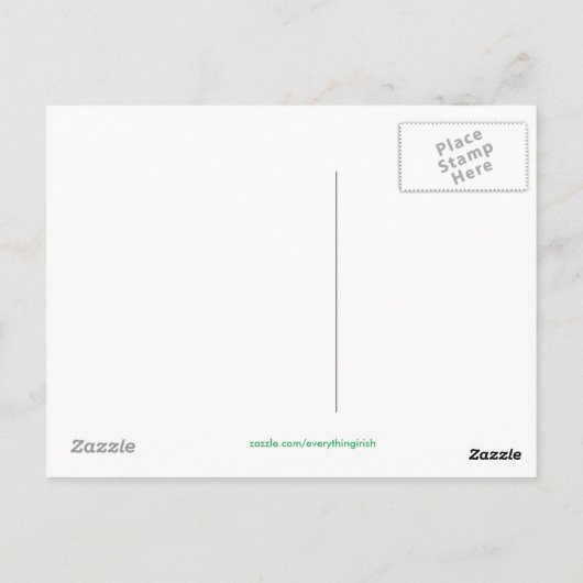 Irisches Bild für Postkarten (Rückseite)