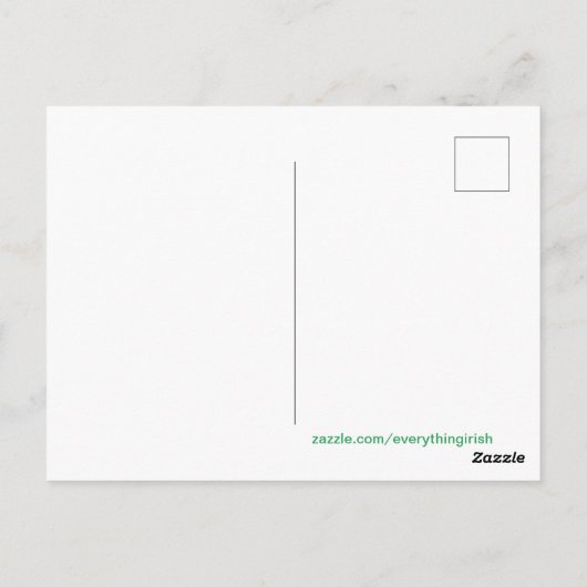 Irisches Bild für Postkarten (Rückseite)