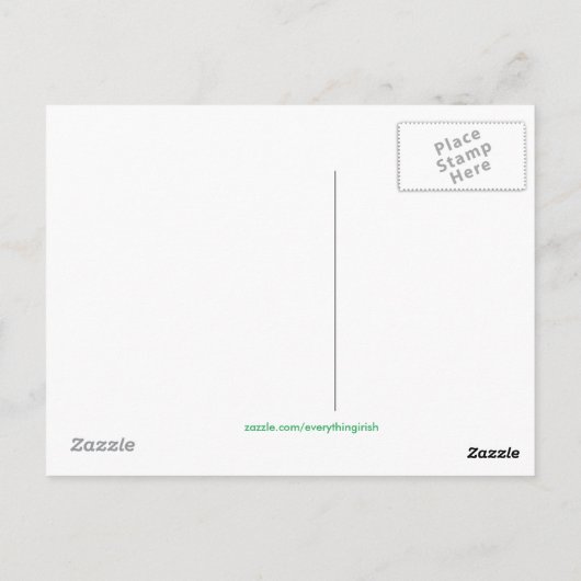Irisches Bild für Postkarten (Rückseite)