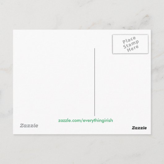 Irisches Bild für Postkarten (Rückseite)