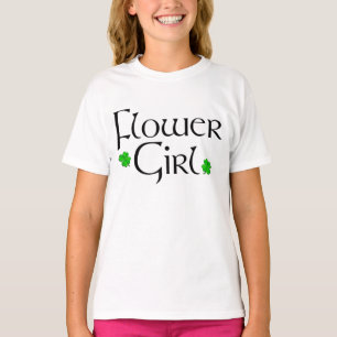 Irisches Blumen-Mädchen T-Shirt